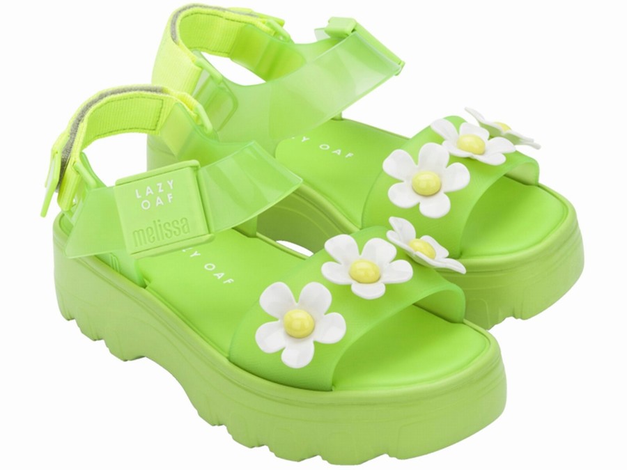 Sandalias Melissa Lazy Oaf Kick Off Mujer - Verde - Argentina MEG-218574